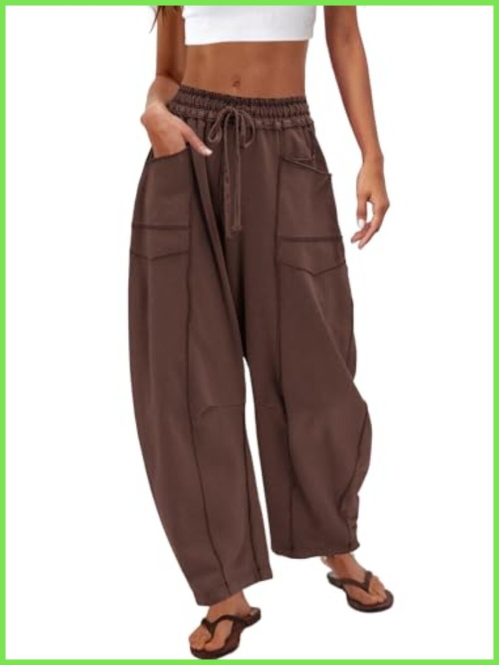 Womens Barrel Sweatpants Baggy Wide Leg Track Pants High Waist